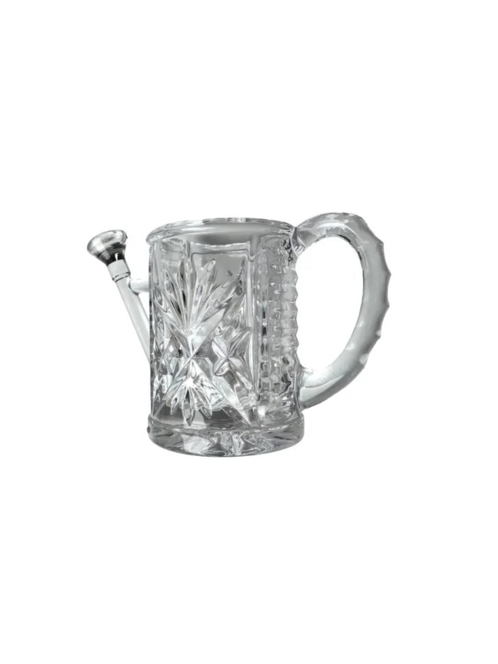 Miniature Lead Crystal Watering Can Toothpick Holder